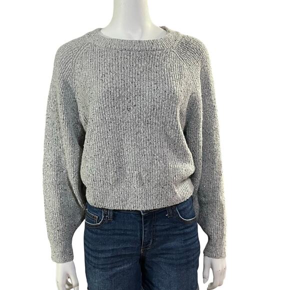 Express Womens Silver Shimmer Sweater Size XS - Picture 11 of 11